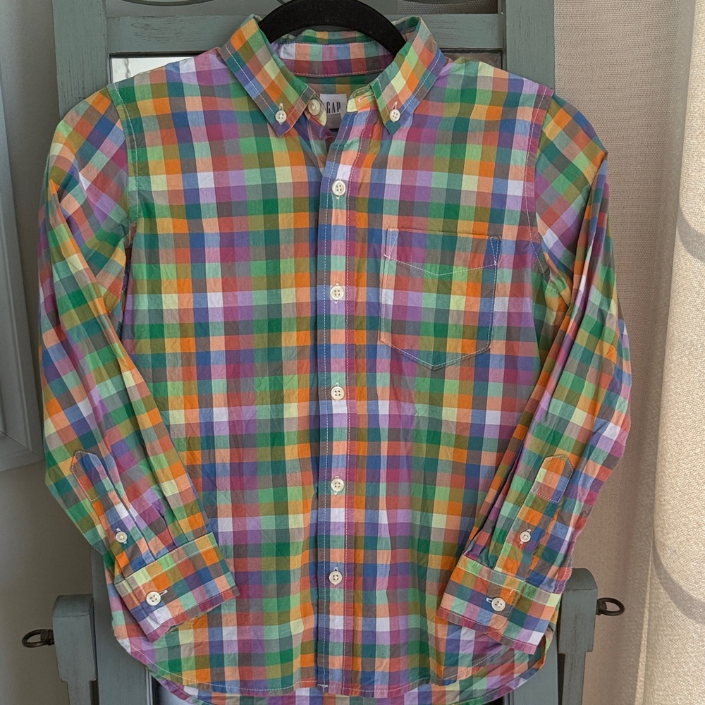 GAP Kids Multicolor Plaid Shirt